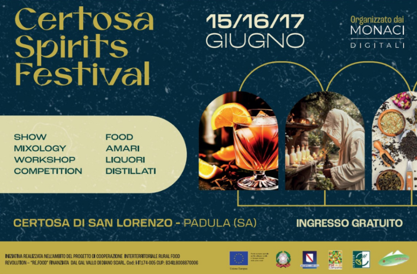  Certosa Spirits Festival, conto alla rovescia per la prima edizione