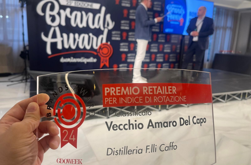  Vecchio Amaro del Capo premiato ai Brands Award 2024